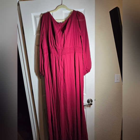 New! Ever Pretty Raccolta Carta Evening Gown Bridesmaid Dress Burgundy Size 24US - Picture 6 of 15